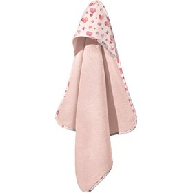 "Guy Laroche Βρεφική Κάπα-Μπουρνούζι ""Sweet Heart "" με Κουκούλα Ροζ" Guy Laroche Βρεφική Κάπα-Μπουρνούζι "Sweet Heart " με Κουκούλα Ροζ