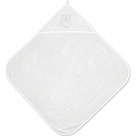 Lorelli Βρεφική Κάπα-Μπουρνούζι με Κουκούλα Λευκή