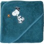 Nef-Nef Βρεφική Κάπα-Μπουρνούζι "Snoopy Enjoy " με Κουκούλα Μπλε