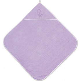 Lorelli Βρεφική Κάπα-Μπουρνούζι με Κουκούλα Λιλά