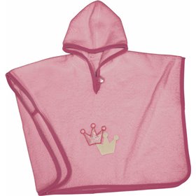 Greenwich Polo Club Βρεφικό Πόντσο-Μπουρνούζι "Essential" με Κουκούλα Ροζ