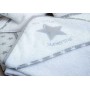 Baby Oliver Βρεφική Κάπα-Μπουρνούζι "My Little Super Star" με Κουκούλα Γκρι