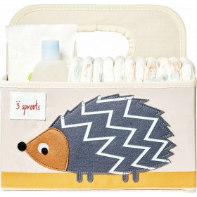 3 Sprouts Βρεφικό Καλάθι Καλλυντικών Hedgehog Γκρι 3 Sprouts Βρεφικό Καλάθι Καλλυντικών Hedgehog Γκρι