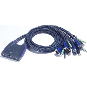Aten 4-Port USB VGA/Audio Cable KVM Switch Aten 4-Port USB VGA/Audio Cable KVM Switch