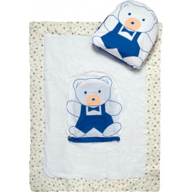 Silk Fashion Βαμβακερό Πάπλωμα Κούνιας Αρκουδάκι 100x125cm Silk Fashion Βαμβακερό Πάπλωμα Κούνιας Αρκουδάκι 100x125cm