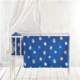 Rythmos Βαμβακερό Πάπλωμα Κούνιας Busters 110x150cm Μπλε