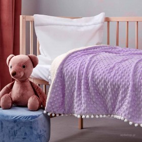 Palamaiki Κουβερτοπάπλωμα Κούνιας Desire 110x140cm Lilac