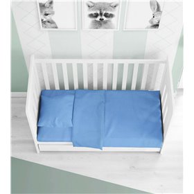 Dimcol Βαμβακερό Πάπλωμα Κούνιας Solid 120x160cm Sky Blue Dimcol Βαμβακερό Πάπλωμα Κούνιας Solid 120x160cm Sky Blue