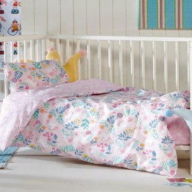 Kentia Βρεφική Παπλωματοθήκη Σετ Pony 100x140cm Pink