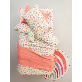 Palamaiki Βρεφικό Κουβερλί Juniper 110x140cm Coral Palamaiki Βρεφικό Κουβερλί Juniper 110x140cm Coral