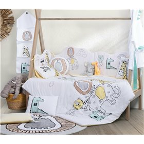 Nef-Nef Βρεφικό Κουβερλί Wild Thing 110x140cm White Nef-Nef Βρεφικό Κουβερλί Wild Thing 110x140cm White