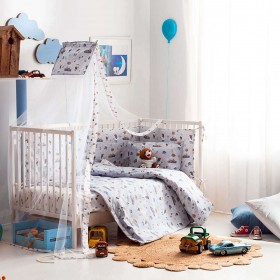 Vesta Home Βρεφικό Κουβερλί Woodland 120x160cm Ciel Vesta Home Βρεφικό Κουβερλί Woodland 120x160cm Ciel