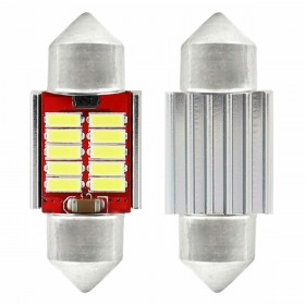 AMiO Λάμπες Αυτοκινήτου C5W Led Canbus 5600K Ψυχρό Λευκό 12-24V 2W 2τμχ AMiO Λάμπες Αυτοκινήτου C5W Led Canbus 5600K Ψυχρό Λευκό 12-24V 2W 2τμχ