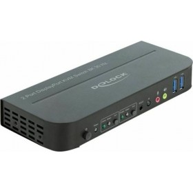 DeLock DisplayPort 1.2 KVM Switch 8K 30 Hz with USB 3.2 Gen 1