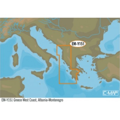 C-Map Max-n+l Greece Wst Albna - Mntngro EM-Y151.39