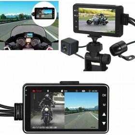 TR-608026 Σετ Κάμερα DVR Μοτοσυκλέτας 1080P με Οθόνη 3" &amp Κάμερα Οπισθοπορείας