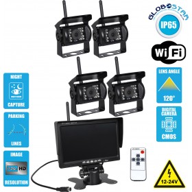 GloboStar Σετ Ασύρματη Κάμερα Οπισθοπορείας με Οθόνη 720P CMOS HDΚωδικός: 86032 