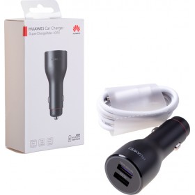 Huawei Φορτιστής Αυτοκινήτου Μαύρος CP37 6A με Θύρες: 2xUSB