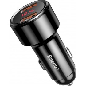 Baseus Φορτιστής Αυτοκινήτου Μαύρος Magic PPS 6A Γρήγορης Φόρτισης με Θύρες: 2xUSBΚωδικός: CCMLC20A-01  Baseus Φορτιστής Αυτοκινήτου Μαύρος Magic PPS 6A Γρήγορης Φόρτισης με Θύρες: 2xUSBΚωδικός: CCMLC20A-01