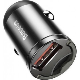 Baseus Φορτιστής Αυτοκινήτου Γκρι Tiny Star Mini 5A Γρήγορης Φόρτισης με Θύρες: 1xUSBΚωδικός: VCHX-A0G  Baseus Φορτιστής Αυτοκινήτου Γκρι Tiny Star Mini 5A Γρήγορης Φόρτισης με Θύρες: 1xUSBΚωδικός: VCHX-A0G