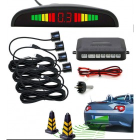 Σύστημα Παρκαρίσματος Αυτοκινήτου με Οθόνη / Buzzer και 4 Αισθητήρες σε Μαύρο ΧρώμαΚωδικός: G6001-B 