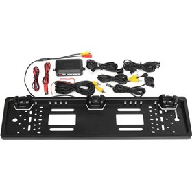 Σύστημα Παρκαρίσματος Αυτοκινήτου Πλαίσιο Πινακίδας με Κάμερα / Buzzer και 2 Αισθητήρες σε Μαύρο ΧρώμαΚωδικός: PS2459 