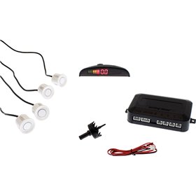 Σύστημα Παρκαρίσματος Αυτοκινήτου με Οθόνη και 4 Αισθητήρες σε Λευκό ΧρώμαΚωδικός: PARKSENS4-W 