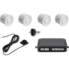 Σύστημα Παρκαρίσματος Αυτοκινήτου με Buzzer και 4 Αισθητήρες σε Λευκό ΧρώμαΚωδικός: 33435 