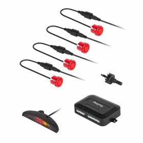 Peiying Σύστημα Παρκαρίσματος Αυτοκινήτου με Οθόνη και 4 Αισθητήρες 18.5mm σε Κόκκινο ΧρώμαΚωδικός: DM-0104R  Peiying Σύστημα Παρκαρίσματος Αυτοκινήτου με Οθόνη και 4 Αισθητήρες 18.5mm σε Κόκκινο ΧρώμαΚωδικός: DM-0104R