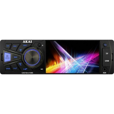 Akai CA015A-4108S Ηχοσύστημα Αυτοκινήτου Universal 1DIN (Bluetooth/USB/AUX) με Οθόνη 4"Κωδικός: 110586-0003