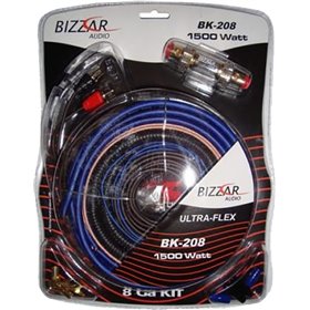 Bizzar Σετ Καλωδίων Ενισχυτή Αυτοκινήτου 8GA έως 1500WΚωδικός: BK-208  Bizzar Σετ Καλωδίων Ενισχυτή Αυτοκινήτου 8GA έως 1500WΚωδικός: BK-208
