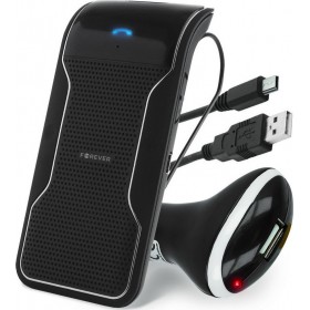 Forever Bluetooth Αυτοκινήτου για το Αλεξήλιο (με USB θύρα Φόρτισης)Κωδικός: BK-100 