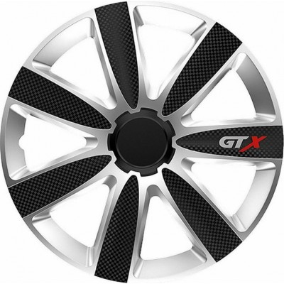 Versaco Σετ Τάσια Αυτοκινήτου Gtx Carbon Black-Silver 4τμχ 15" Μαύρο-ΑσημίΚωδικός: 3728 