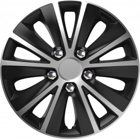 AMiO Τάσι Αυτοκινήτου Rapide NC Silver/Black 1τμχ 15" ΜαύροΚωδικός: 10059/AM 