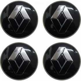 Americat Τάπες Κέντρου Ζάντας Renault με Εσωτερική Διάμετρο 66mm Μαύρο/Χρώμιο 4τμχ Americat Τάπες Κέντρου Ζάντας Renault με Εσωτερική Διάμετρο 66mm Μαύρο/Χρώμιο 4τμχ