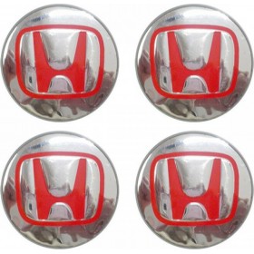 Lampa Τάπες Κέντρου Ζάντας Honda με Εσωτερική Διάμετρο 64mm Κόκκινο/Χρώμιο 4τμχ Lampa Τάπες Κέντρου Ζάντας Honda με Εσωτερική Διάμετρο 64mm Κόκκινο/Χρώμιο 4τμχ
