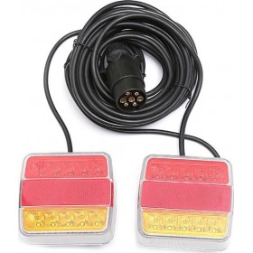 Σετ Φώτα LED Αδιάβροχα με Μαγνήτη 12V 2τμχ Σετ Φώτα LED Αδιάβροχα με Μαγνήτη 12V 2τμχ