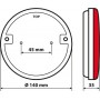Lampa Φως LED Dynamic O-Led με Βίδες 12/24V Πίσω Αριστερό 1τμχΚωδικός: 41550 