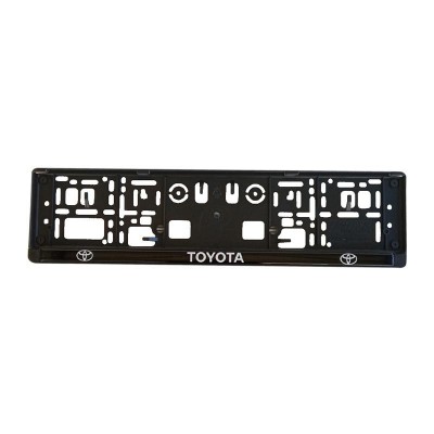 Carner Πλαίσιο Πινακίδας Αυτοκινήτου Πίσω Toyota Πλαστικό ΜαύροΚωδικός: 0020883 