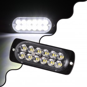 GloboStar Pro Series Μπάρα Σήμανσης Ασθενοφόρου για Αυτοκίνητα &amp Φορτηγά LED 12/24V - ΛευκόΚωδικός: 85263 