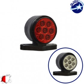 GloboStar Πλευρικά Φώτα Όγκου LED 24V 10cm - Κόκκινο/Λευκό GloboStar Πλευρικά Φώτα Όγκου LED 24V 10cm - Κόκκινο/Λευκό