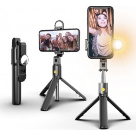 Selfieshow K10S Τρίποδο Κινητού με Bluetooth Μαύρο Selfieshow K10S Τρίποδο Κινητού με Bluetooth Μαύρο