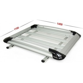 Omtec Σχάρα Οροφής Αυτοκινήτου Αλουμινίου 145x110cm Universal (Σετ χωρίς πόδια)Κωδικός: 96OMSPT110145/OM  Omtec Σχάρα Οροφής Αυτοκινήτου Αλουμινίου 145x110cm Universal (Σετ χωρίς πόδια)Κωδικός: 96OMSPT110145/OM