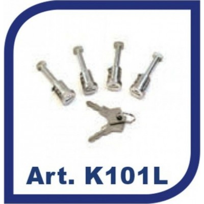 K39 Κλειδαριές για Μπάρες Οροφής Σιδήρου/Αλουμινίου Κ39 2Κλειδιά 4τμχΚωδικός: K39-K101L 