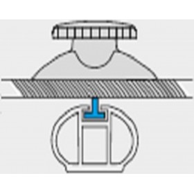 Menabo Σύστημα Δέσης Mania Μπαγκαζιέρων Οροφής σε Μπάρες T-SCREWΚωδικός: 6360/MB 