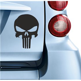 Punisher Αυτοκόλλητο 12 x 8cm για Πορτμπαγκάζ Αυτοκινήτου σε Μαύρο ΧρώμαΚωδικός: 12121 