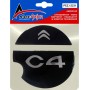 Race Axion Αυτοκόλλητο Σήμα Χρωμίου Citroen C4 5D 13.6cm για Τάπα Βενζίνης ΑυτοκινήτουΚωδικός: ΡΕΖ.12231-RXCCA 