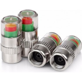 GlobalExpress Βαλβίδες με ένδειξη πίεσης των ελαστικών 4τμχΚωδικός: 35299  GlobalExpress Βαλβίδες με ένδειξη πίεσης των ελαστικών 4τμχΚωδικός: 35299