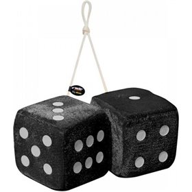 Simoni Racing Διακοσμητικά Ζάρια Αυτοκινήτου Μαύρο