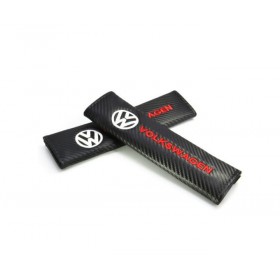 Μαξιλαράκια Ζώνης Carbon VW Μαύρο 2τμχ
